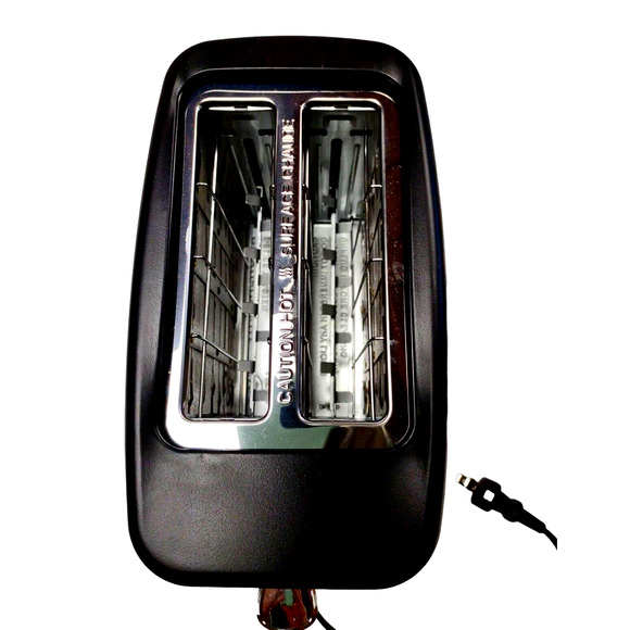 KitchenSmith 2 Slice Toaster 7 Toast Shade Extra Wide Slots Black - Picture 4 of 15